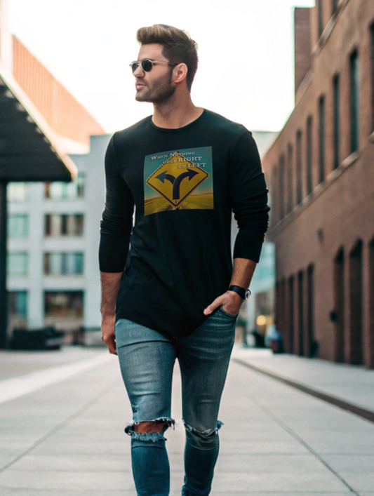 Go left - Mens Long Sleeve Tee