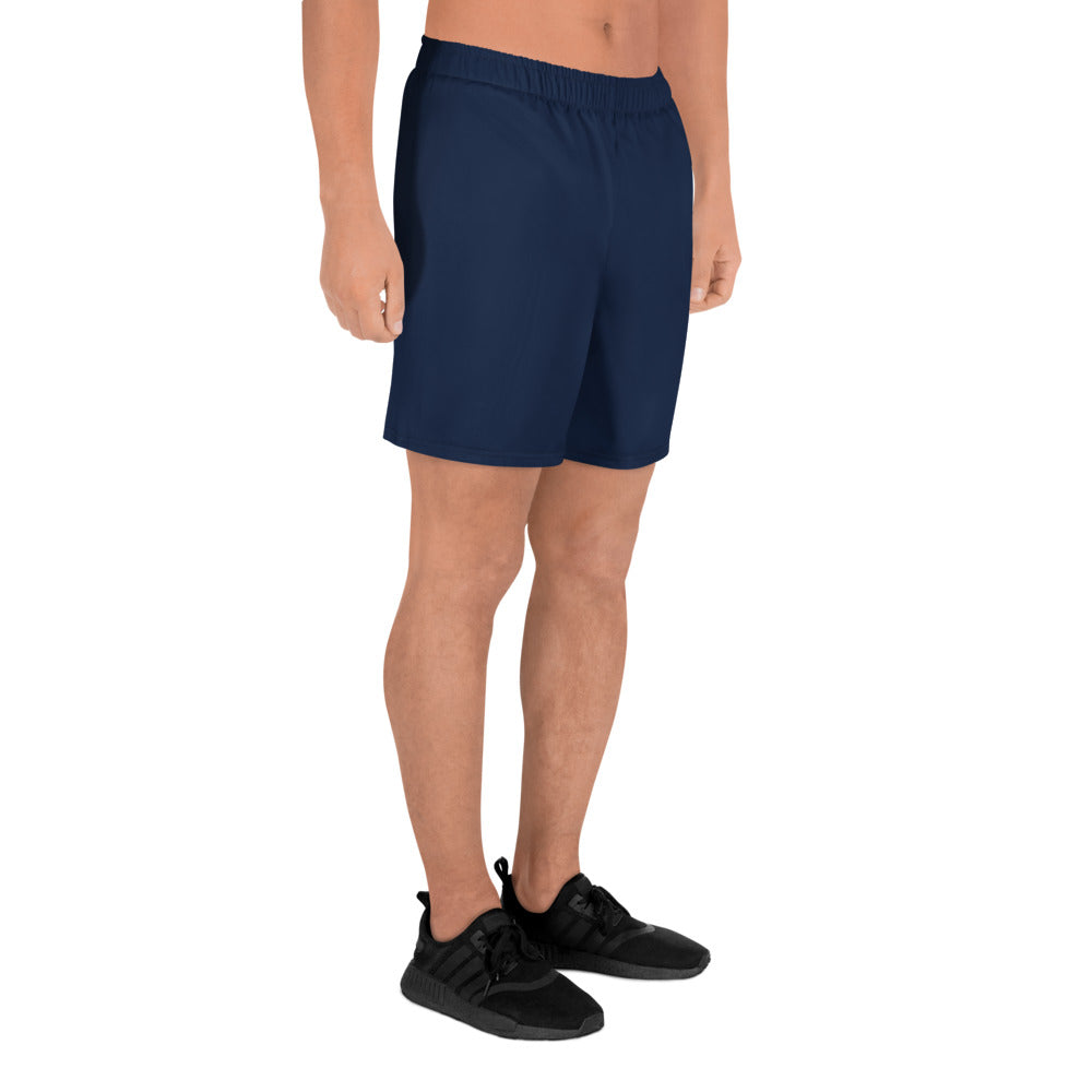 Mens Athletic Shorts - Navy Blue with Black Kookaburra logo