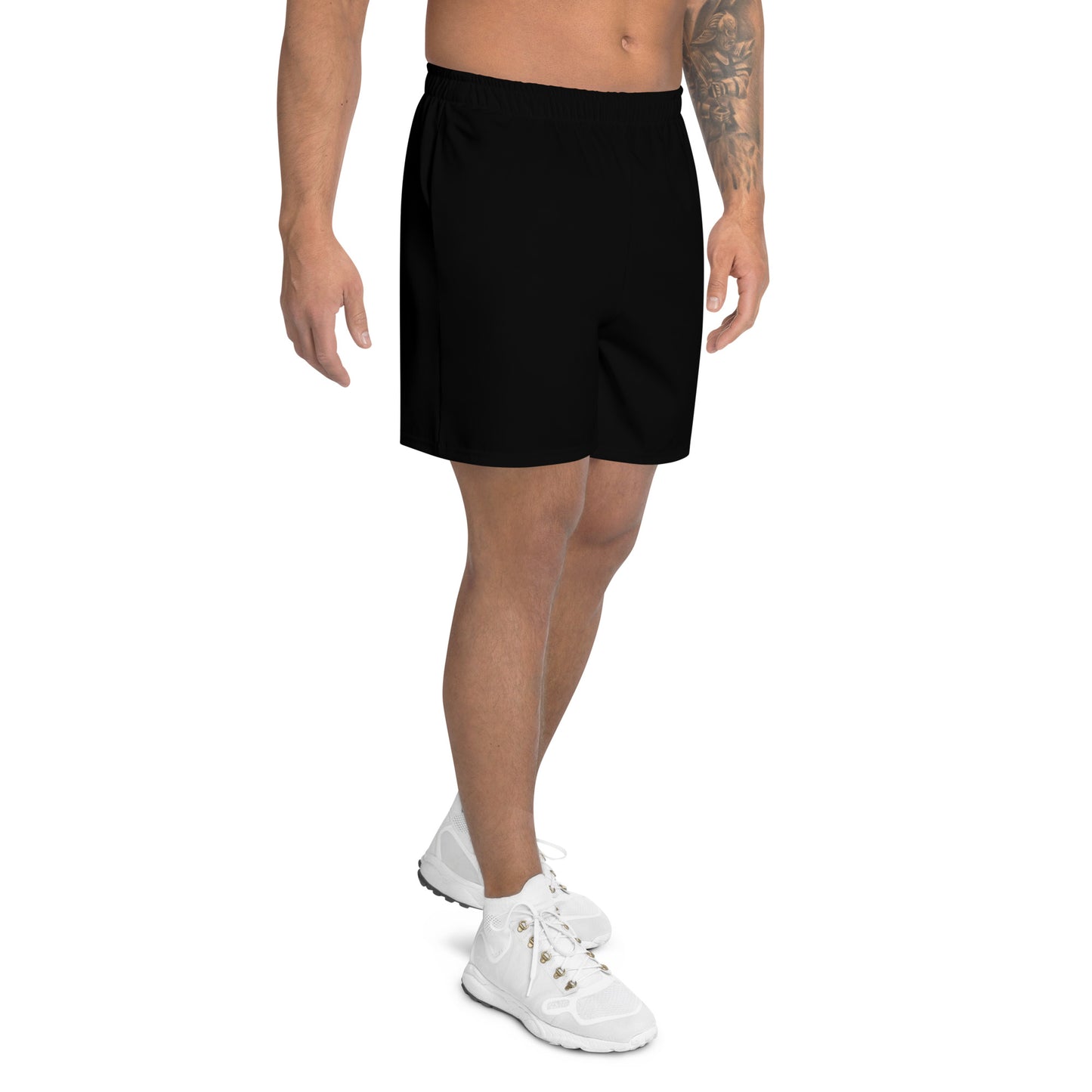 Mens Athletic Shorts - Black with Magenta Kookaburra logo