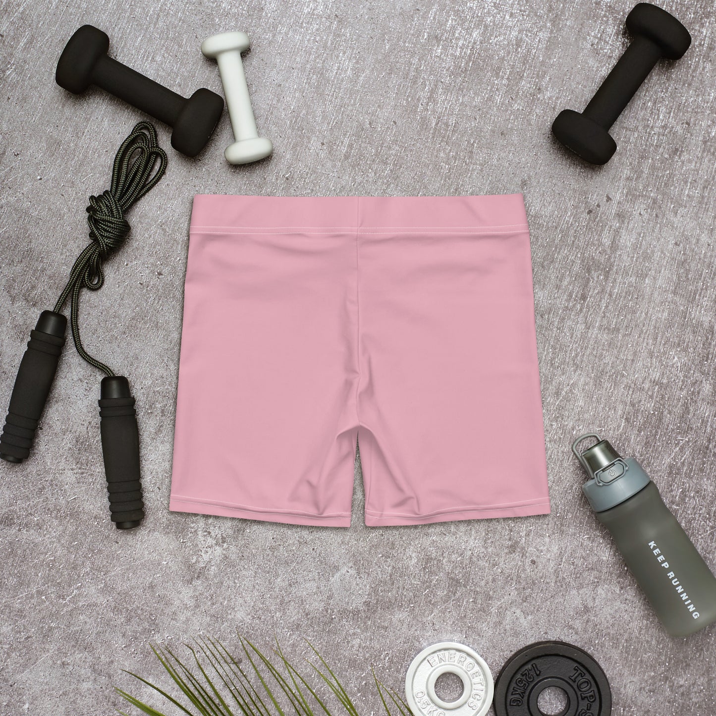 Womens Gym Shorts - Pink with Blue kookaburra logo