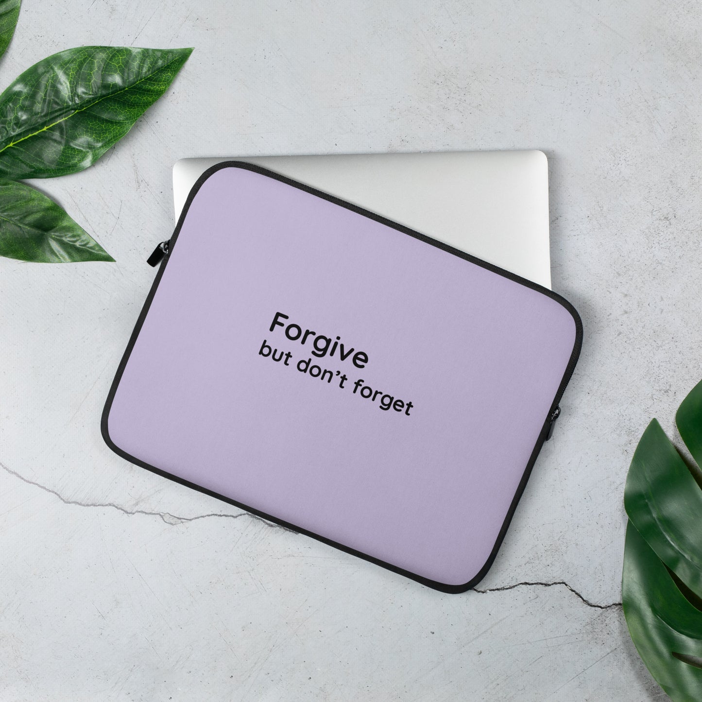 Forgive - Black/Lavender - Laptop Sleeve