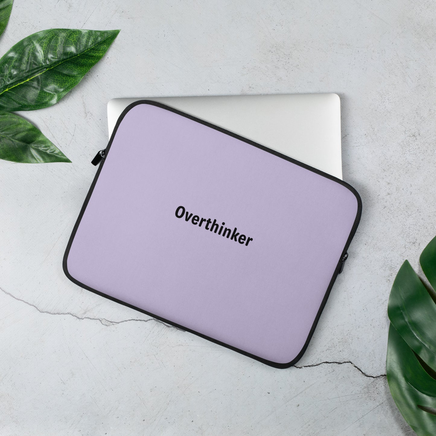 Overthinker - Black/Lavender - Laptop Sleeve