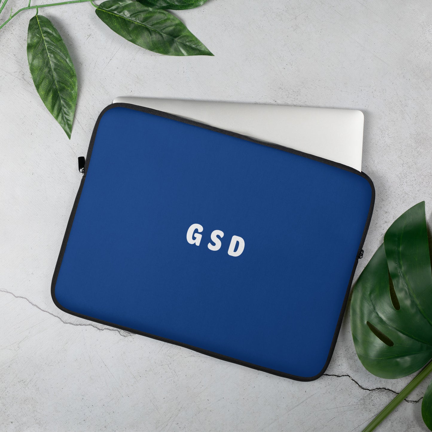 GSD - White/Navy Blue - Laptop Sleeve