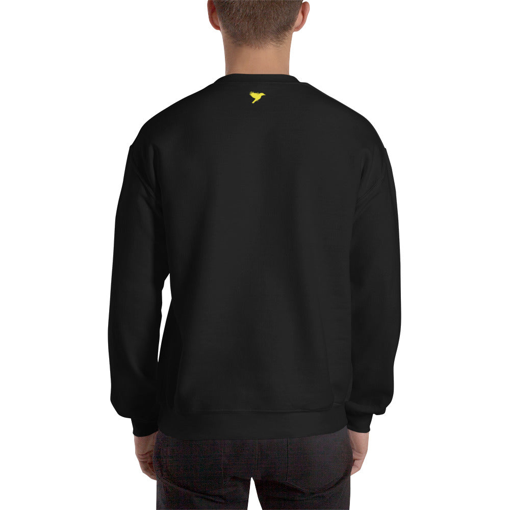 Trust your gut - Yellow Text - Mens Sweatshirt