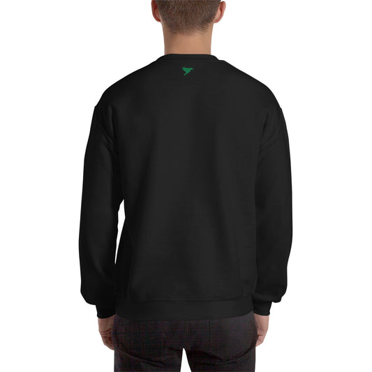 Less is more - Green Text - Mens Sweatshirt