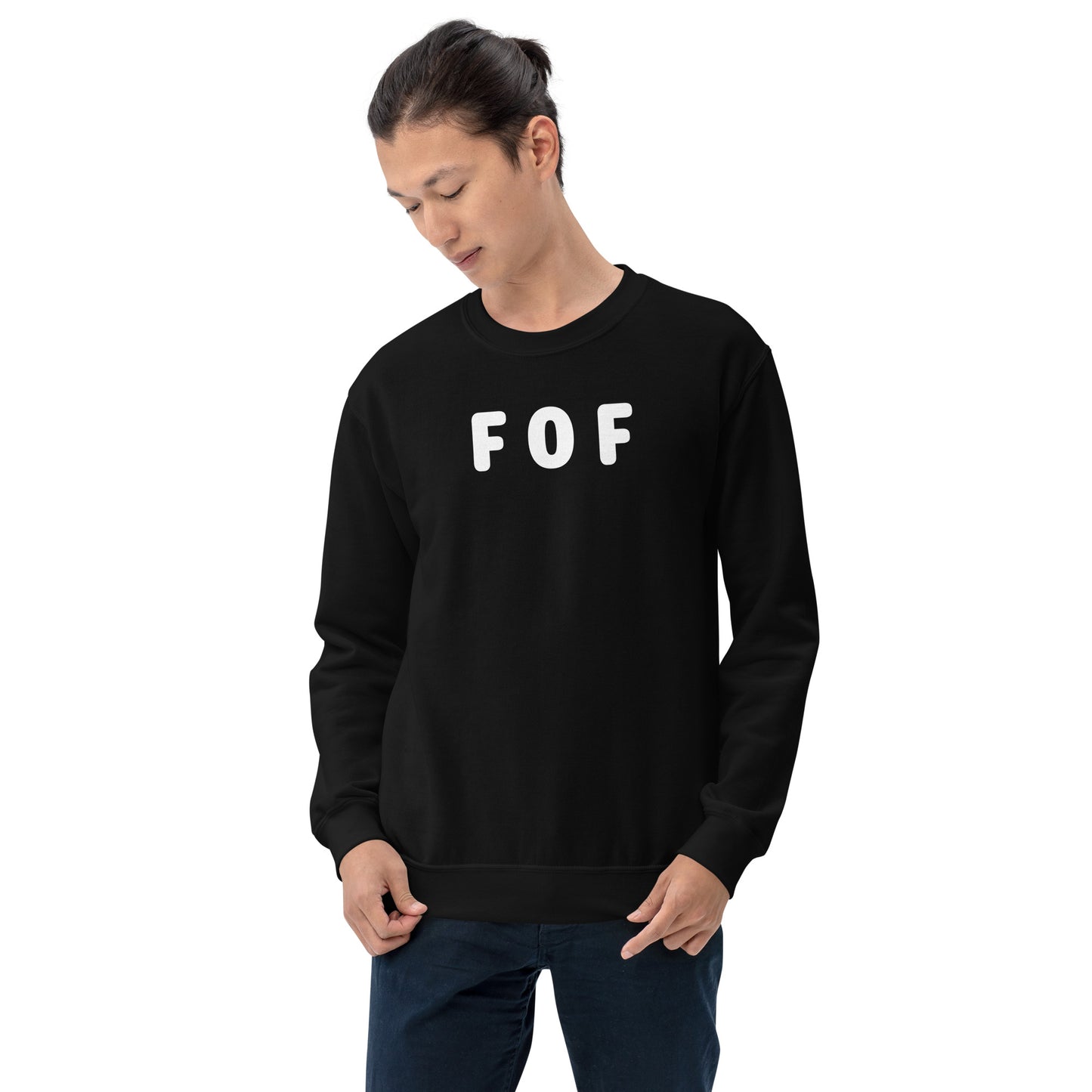 FOF - White Text - Mens Sweatshirt