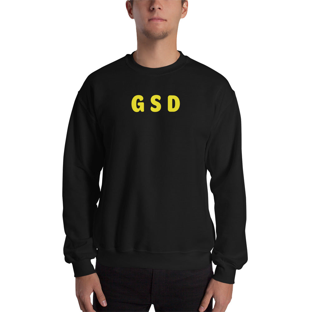 GSD - Yellow Text - Mens Sweatshirt