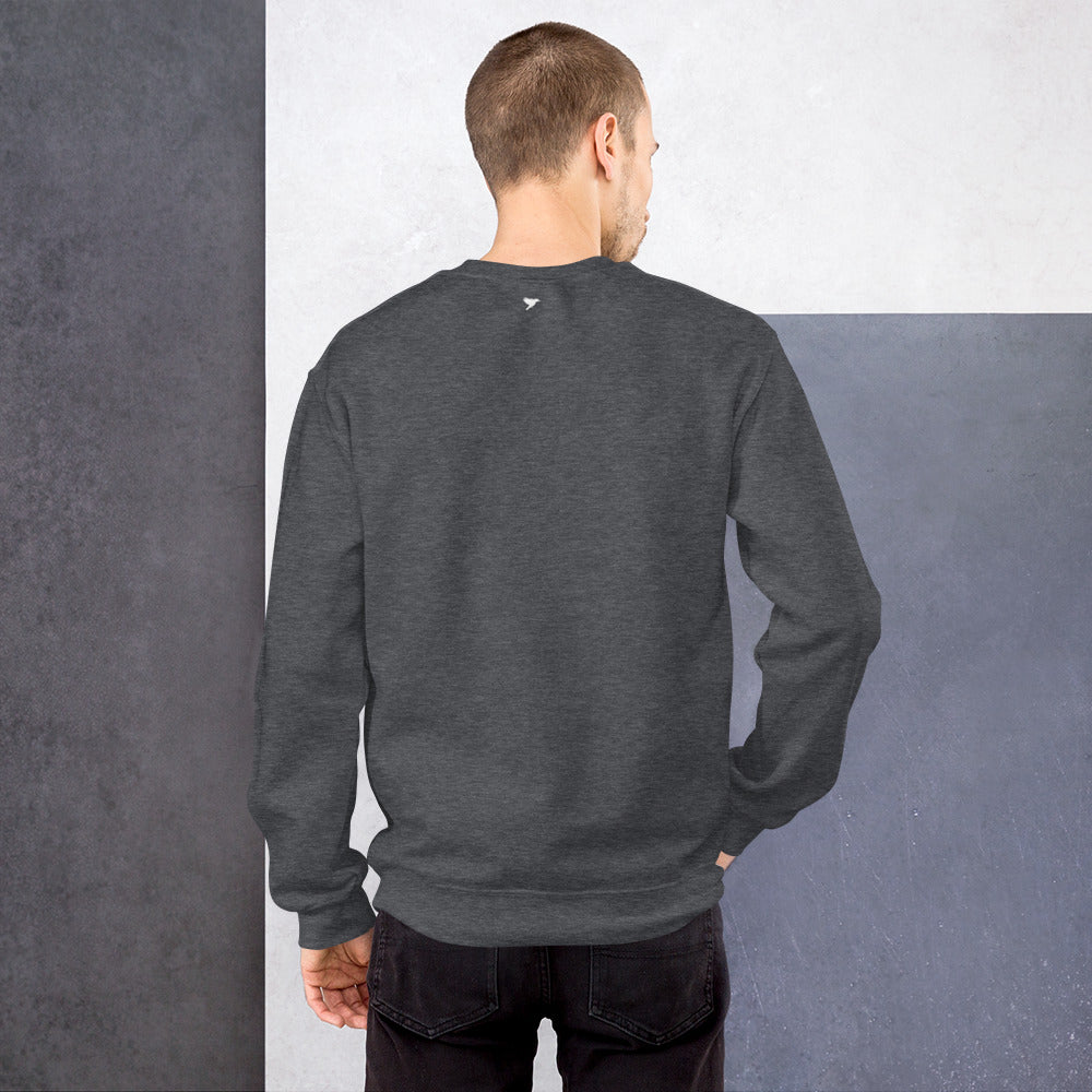 Outcomes focused - White Text - Mens Sweatshirt