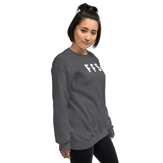 FFS - White Text - Womens Sweatshirt