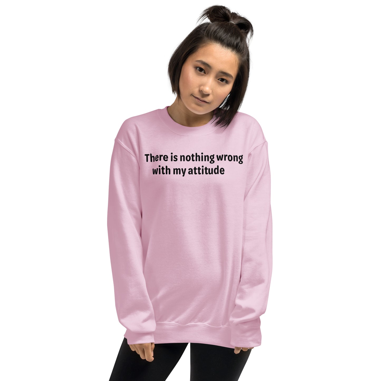 Attitude - Black Text - Womens Sweatshirt