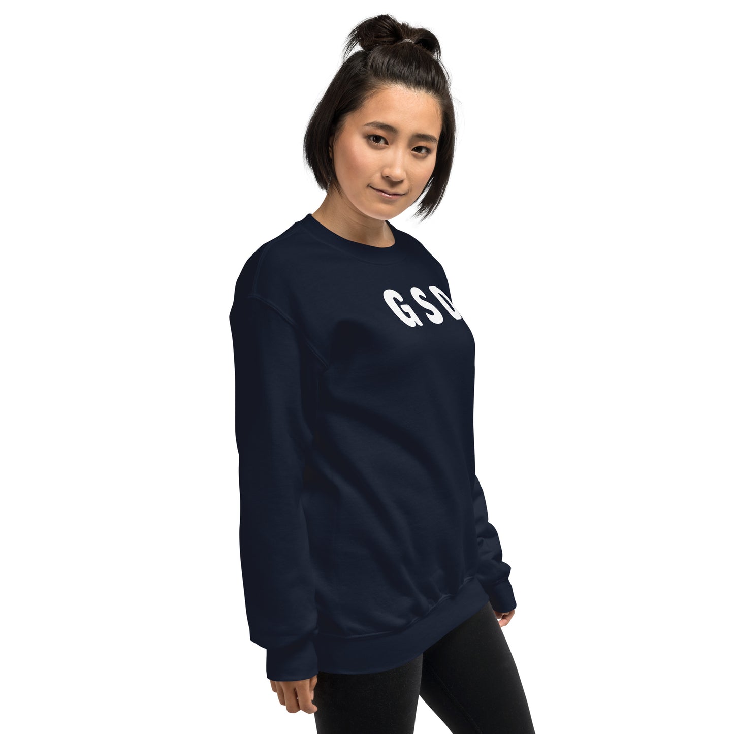 GSD - White Text - Womens Sweatshirt