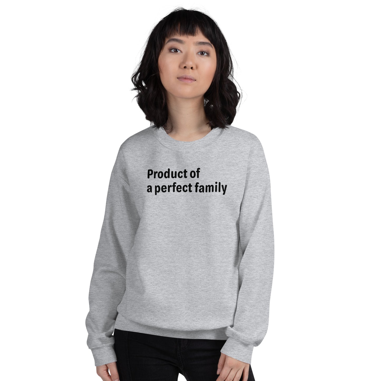 Product of - Black Text - Womens Sweatshirt