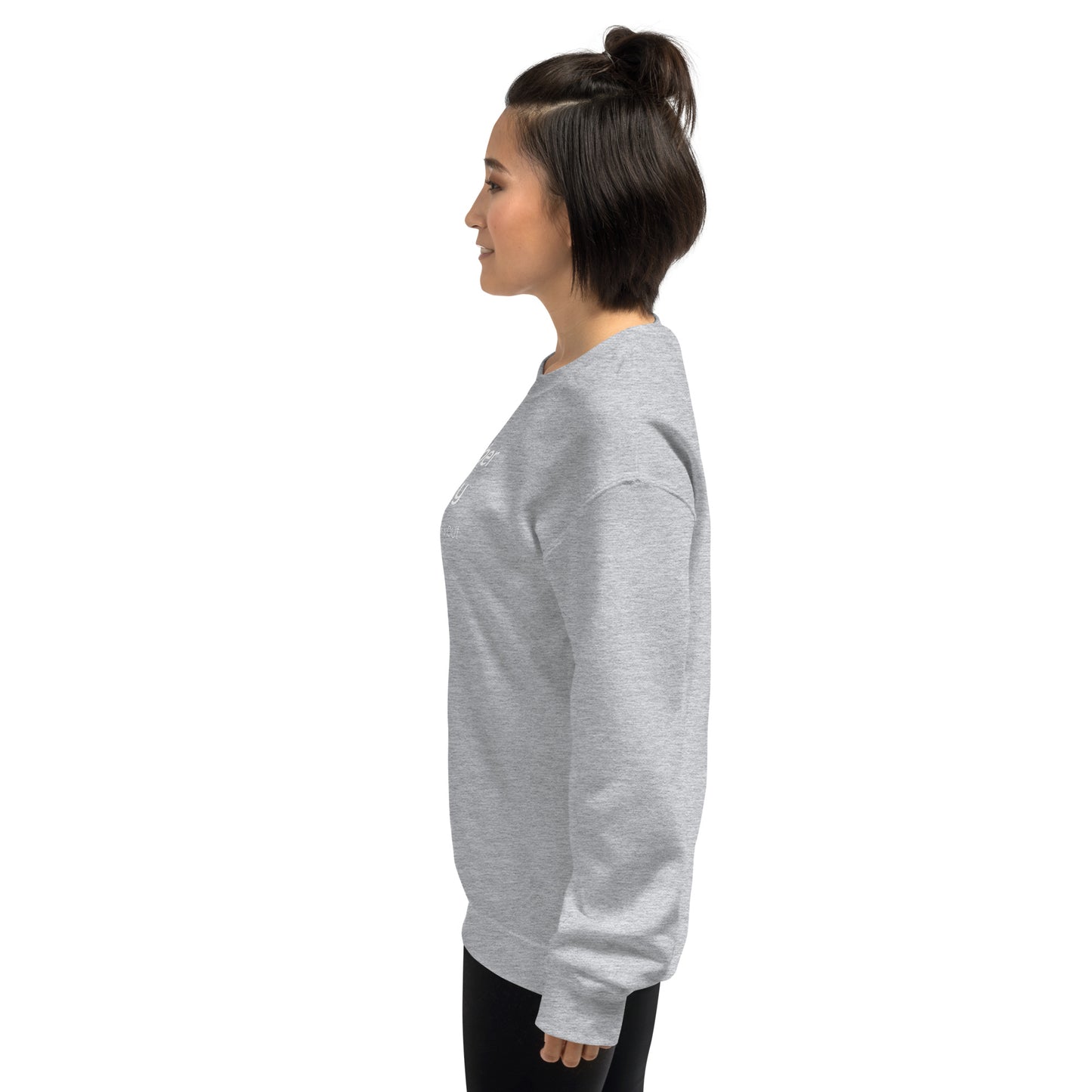 Remember eventually everything works out - White text - Womens fleece sweatshirt