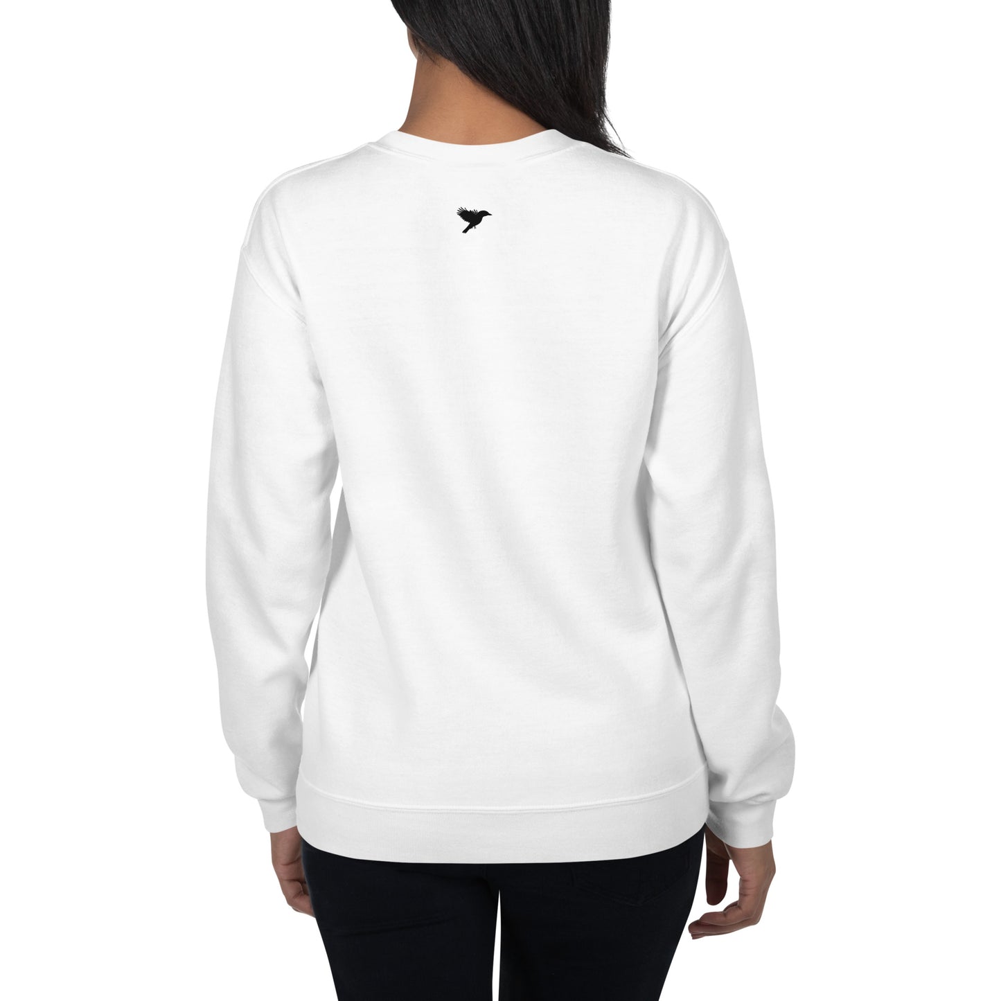 Outcomes focused - Black Text - Womens Sweatshirt