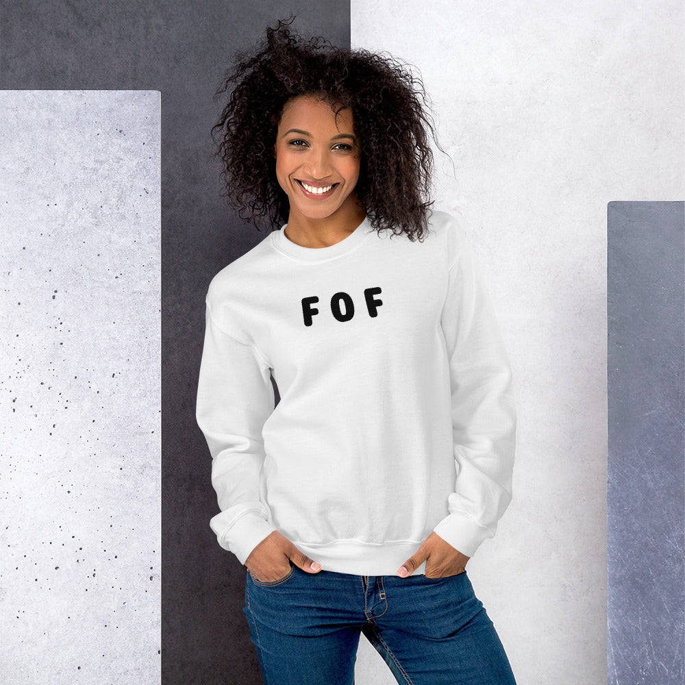 FOF - Black Text - Womens Sweatshirt