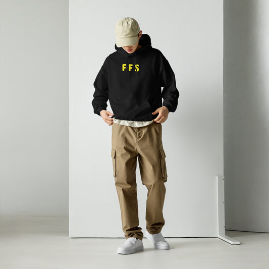 FFS - Yellow Text - Mens Hoodie