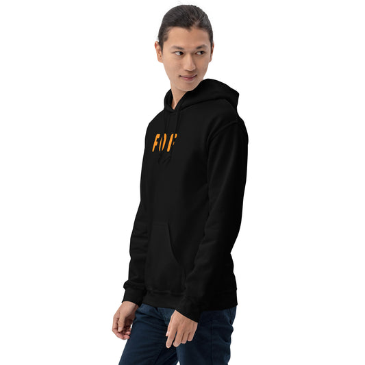 FOF - Orange Text - Mens Hoodie