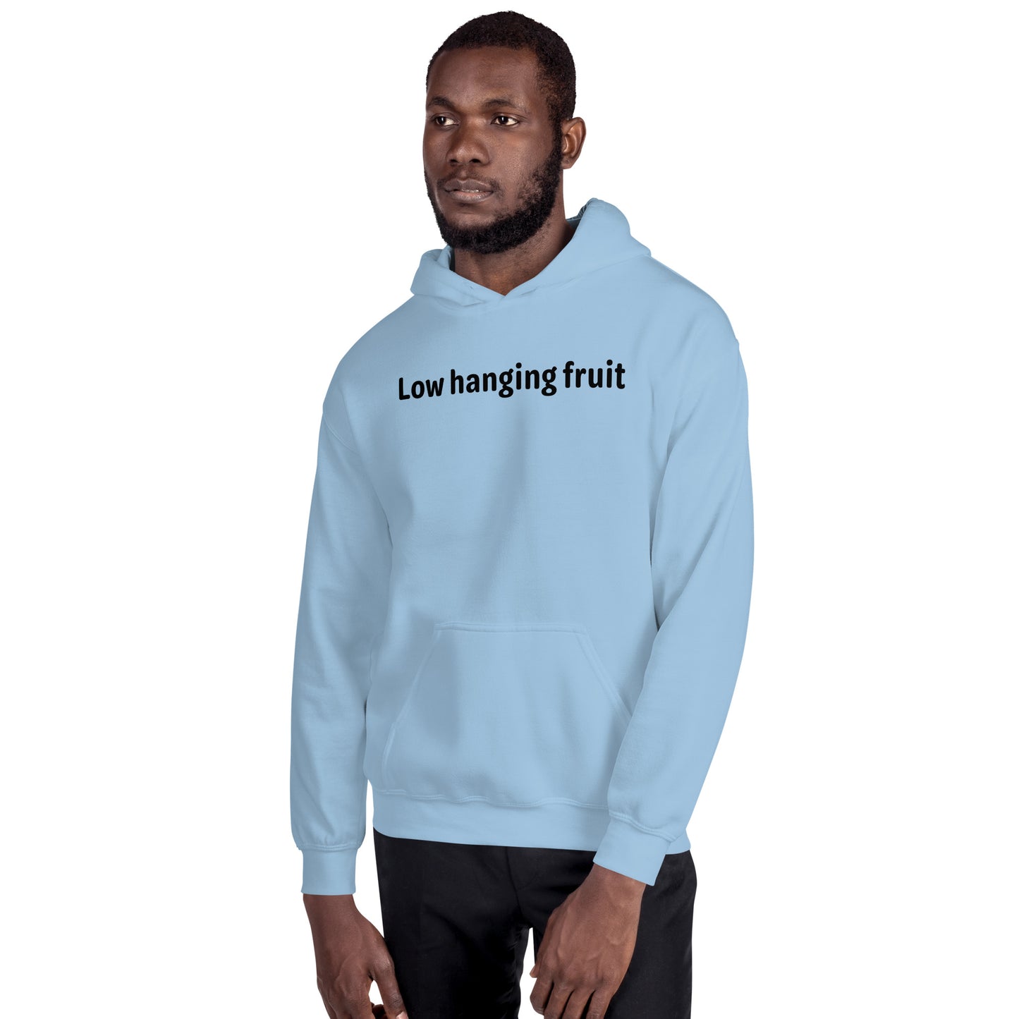 Low hanging fruit - Black Text - Mens Hoodie