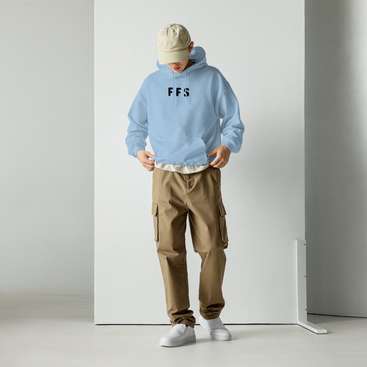 FFS - Black Text - Mens Hoodie