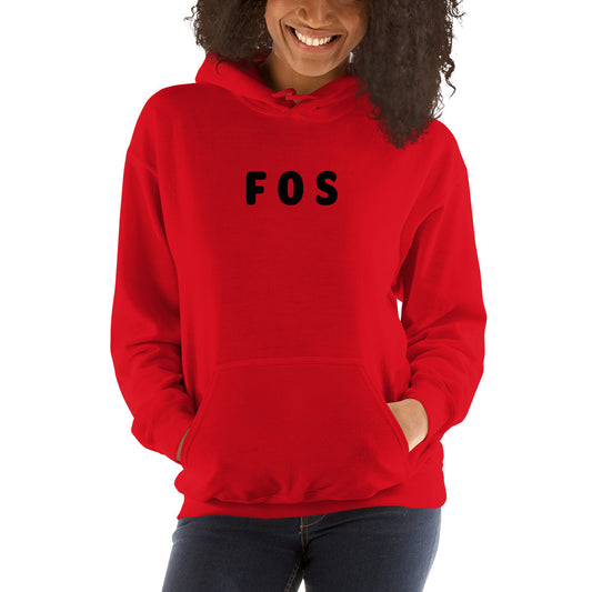 FOS - Black Text - Womens Hoodie