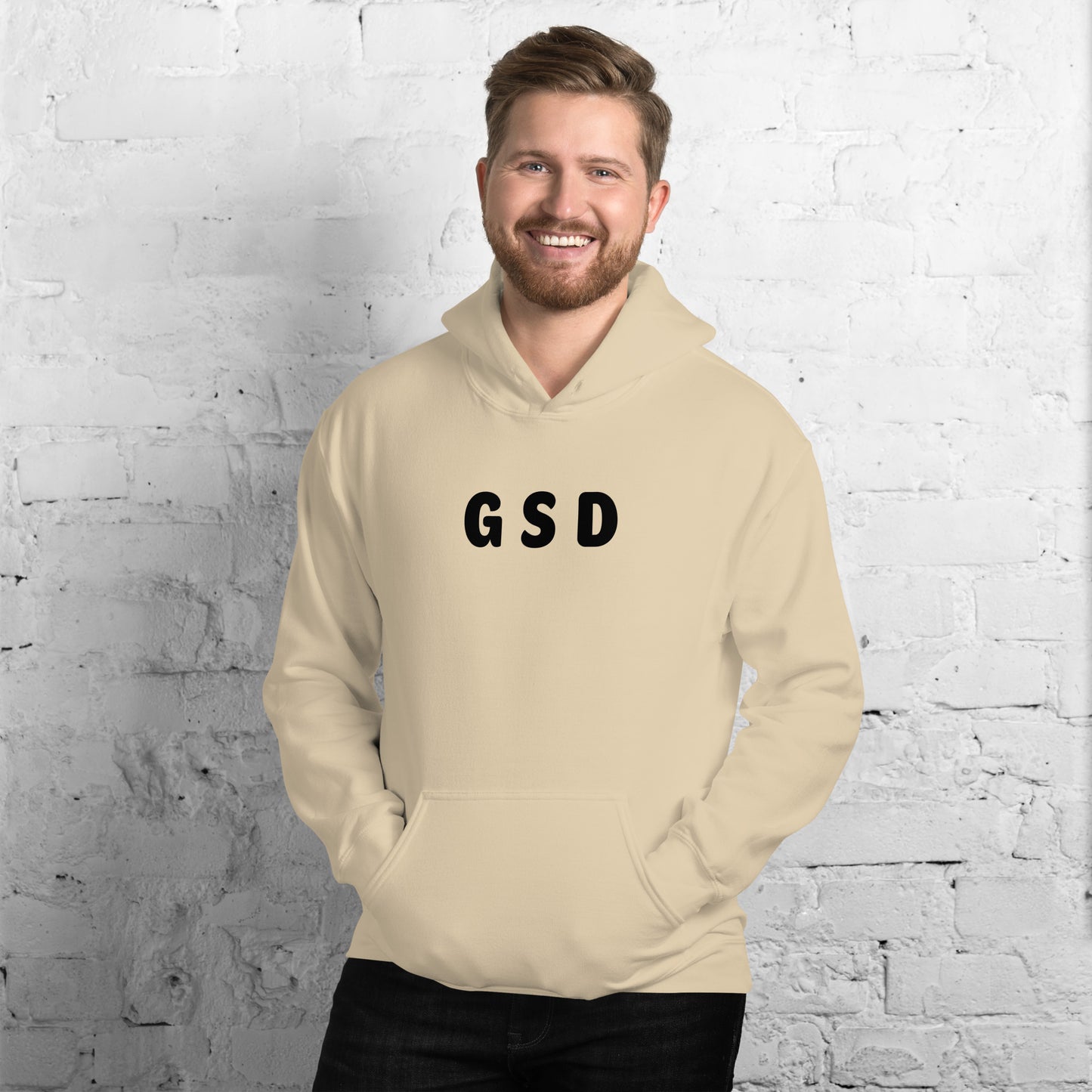 GSD - Black Text - Mens Hoodie