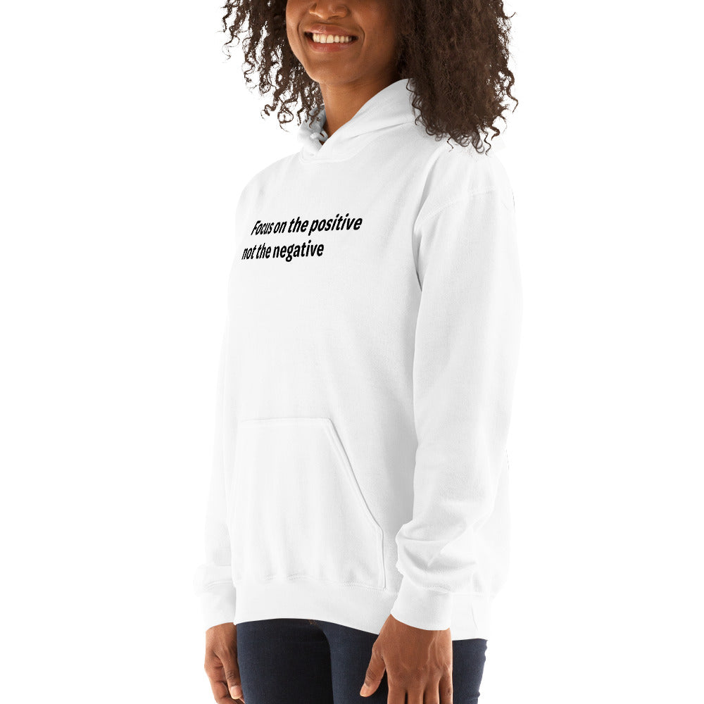 Positive Focus - Black Text - Womens Hoodie