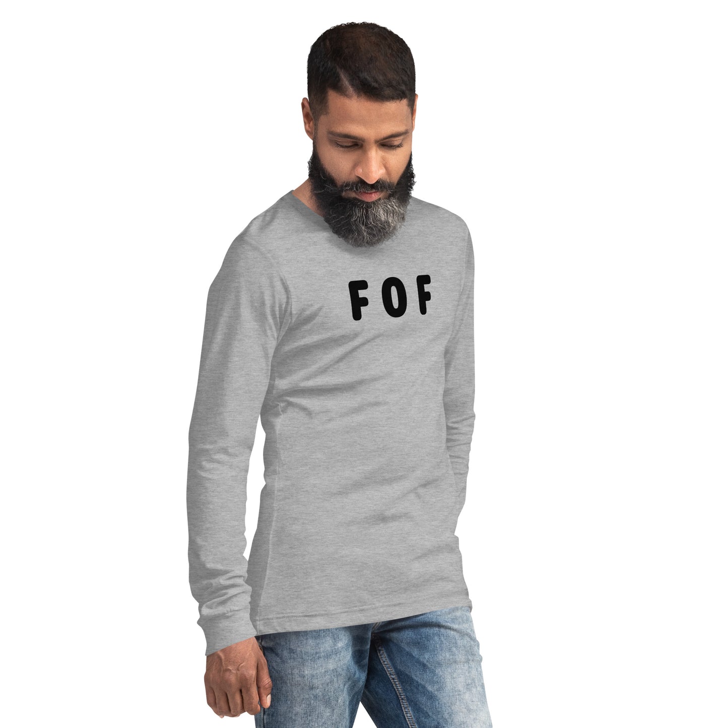 FOF - Black text - Mens Long Sleeve Tee