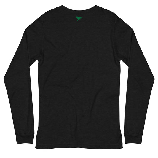 Less is more - Green text - Womens Long Sleeve Tee