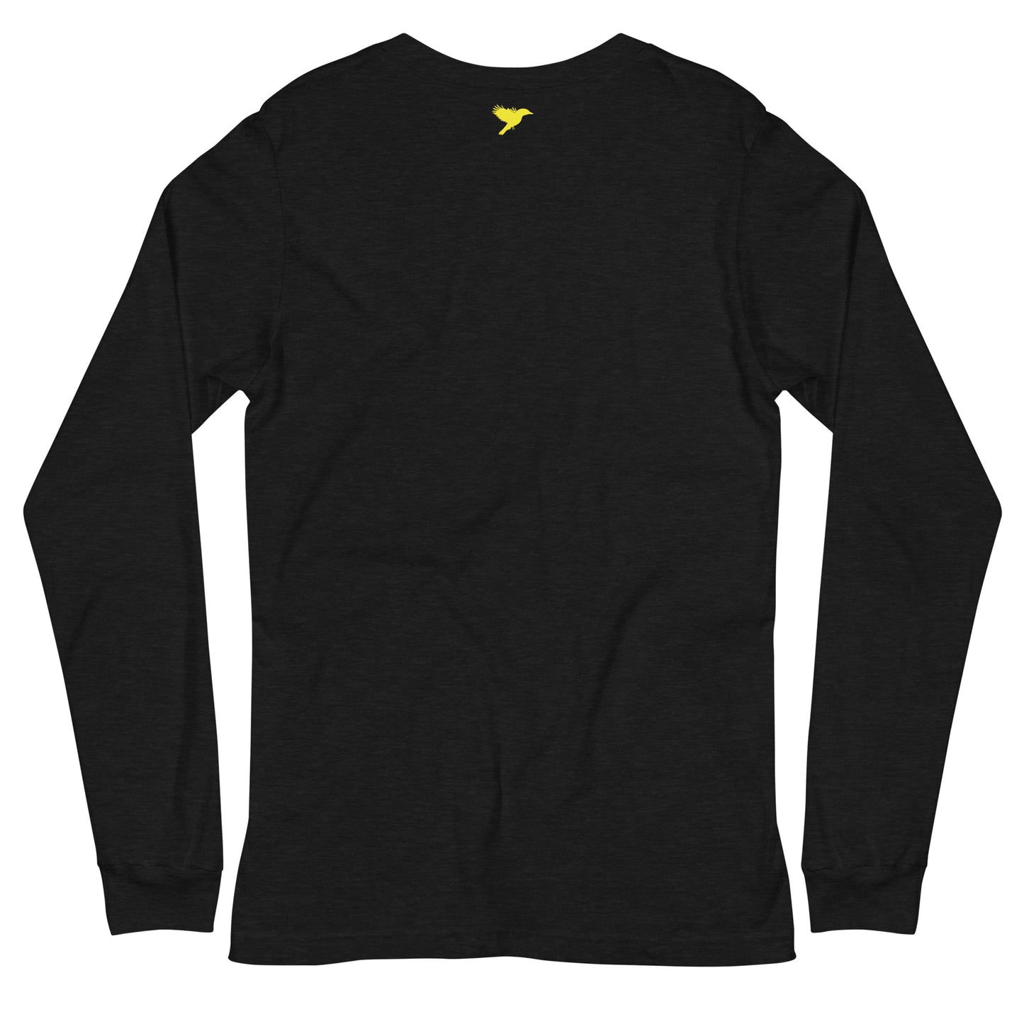 Trust your gut - Yellow text - Womens Long Sleeve Tee