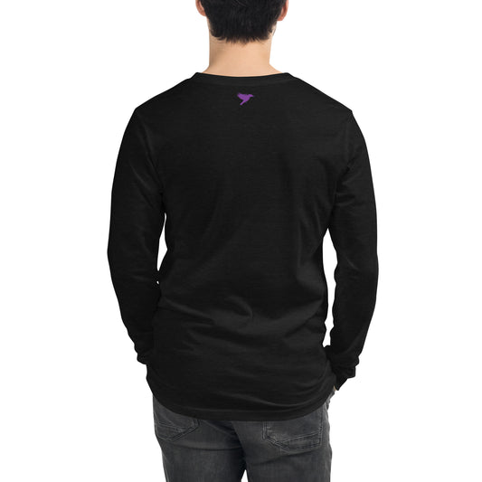 Ignore the doubters - Magenta text - Mens Long Sleeve Tee