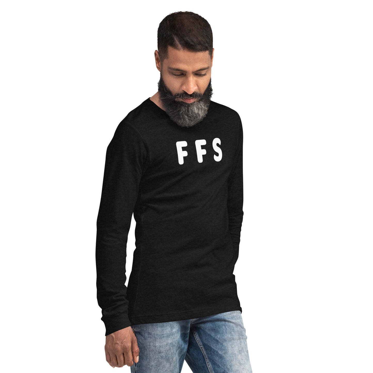 FFS - White text - Mens Long Sleeve Tee