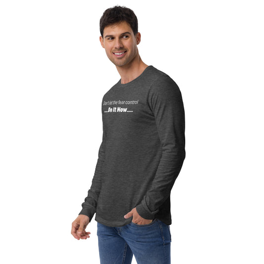 Fear - White text - Mens Long Sleeve Tee