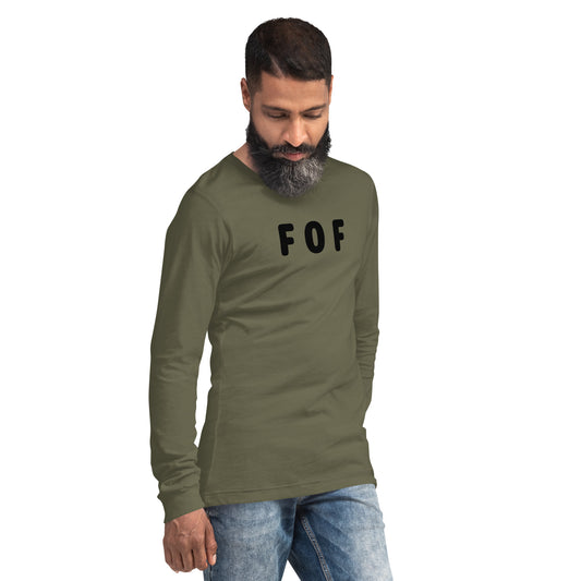 FOF - Black text - Mens Long Sleeve Tee