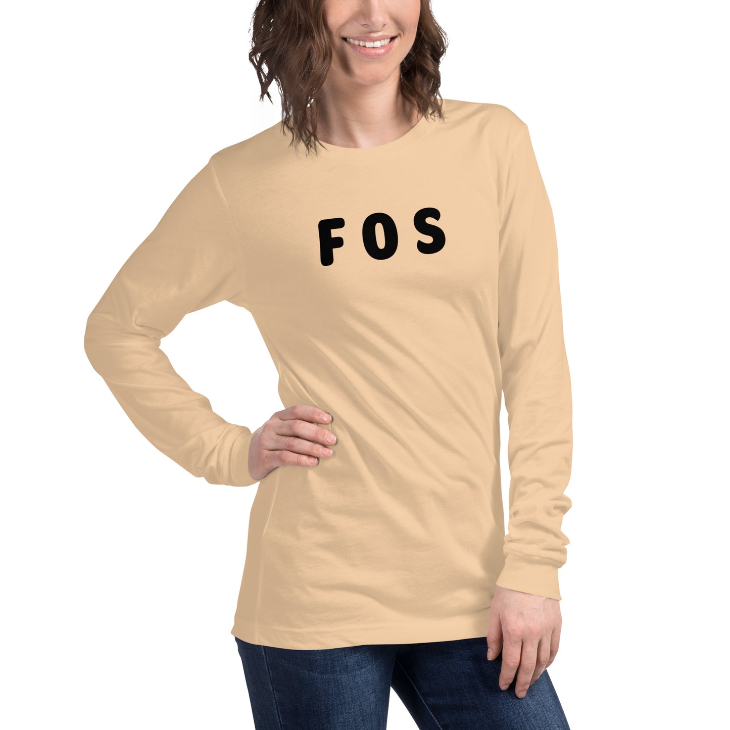 FOS - Black text - Womens Long Sleeve Tee