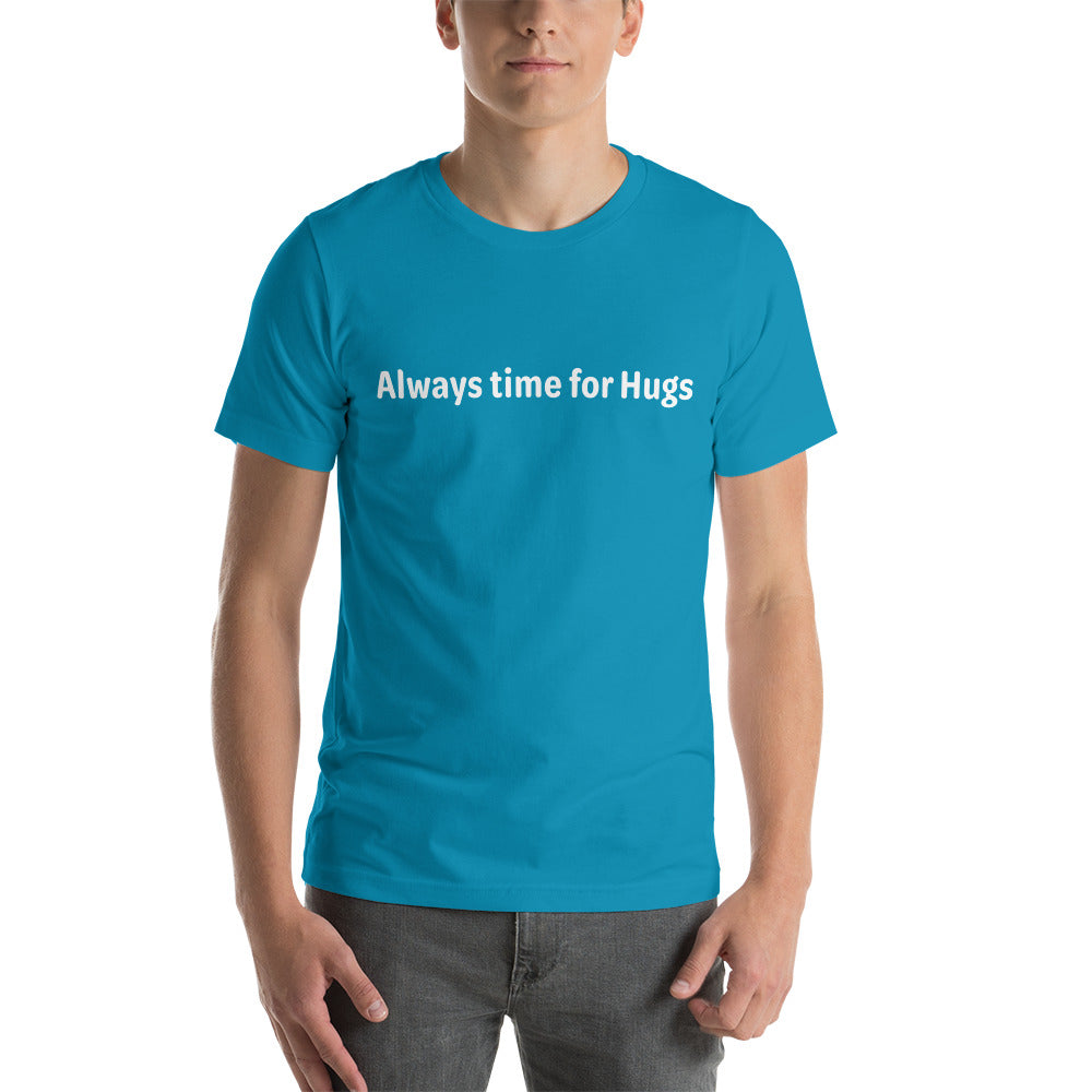 Always time for hugs - White Text - Mens T-Shirt