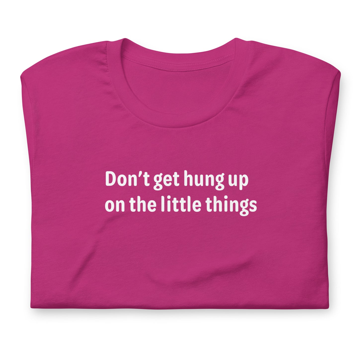 Little things - White Text - Womens T-Shirt