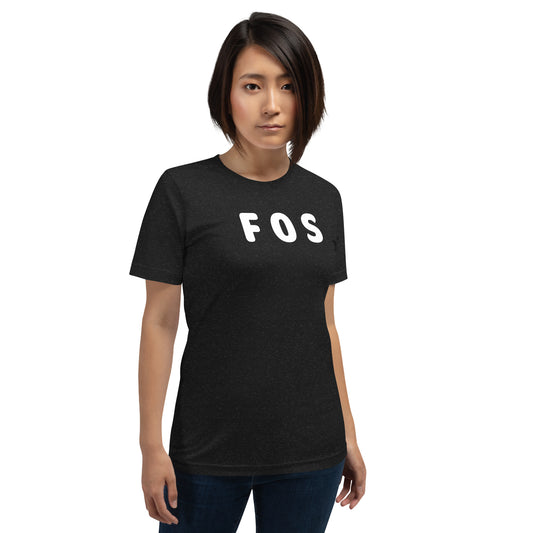 FOS - White Text - Womens T-Shirt