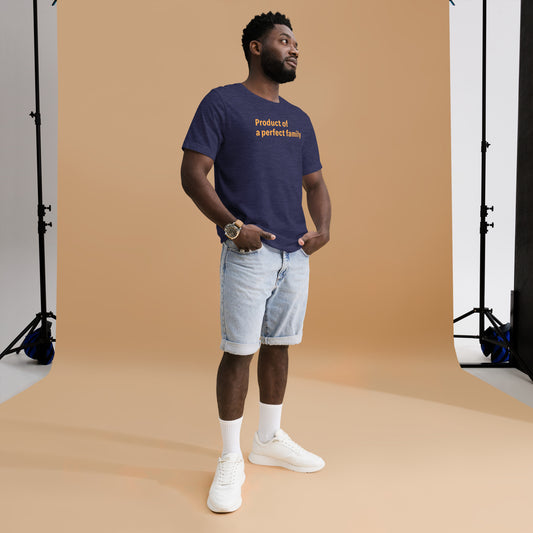 Product of - Orange Text - Mens T-Shirt