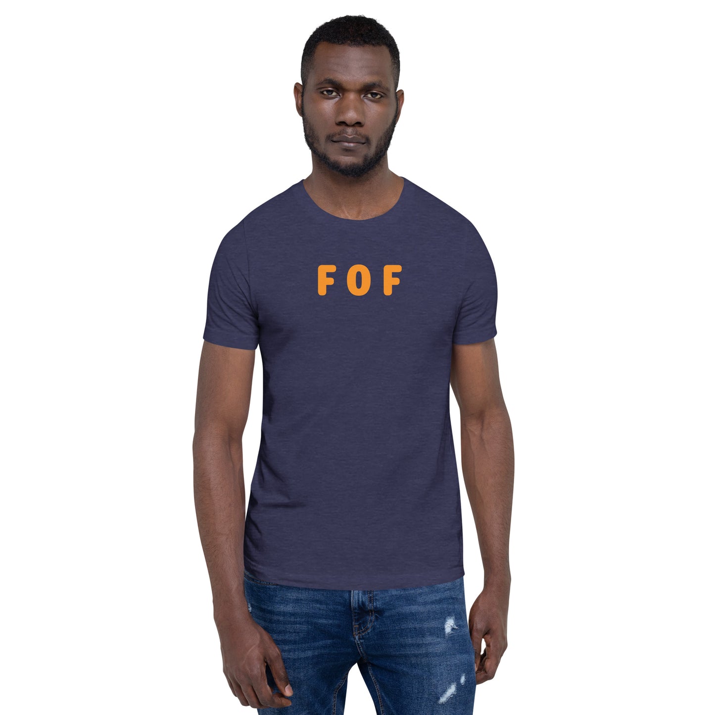 FOF - Orange Text - Mens T-Shirt