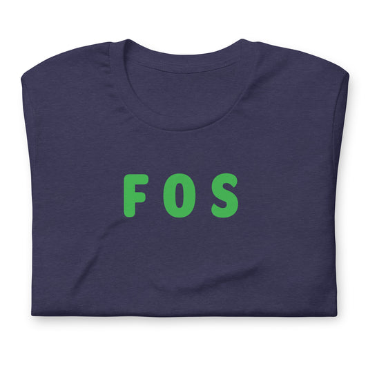 FOS - Green Text - Mens T-Shirt