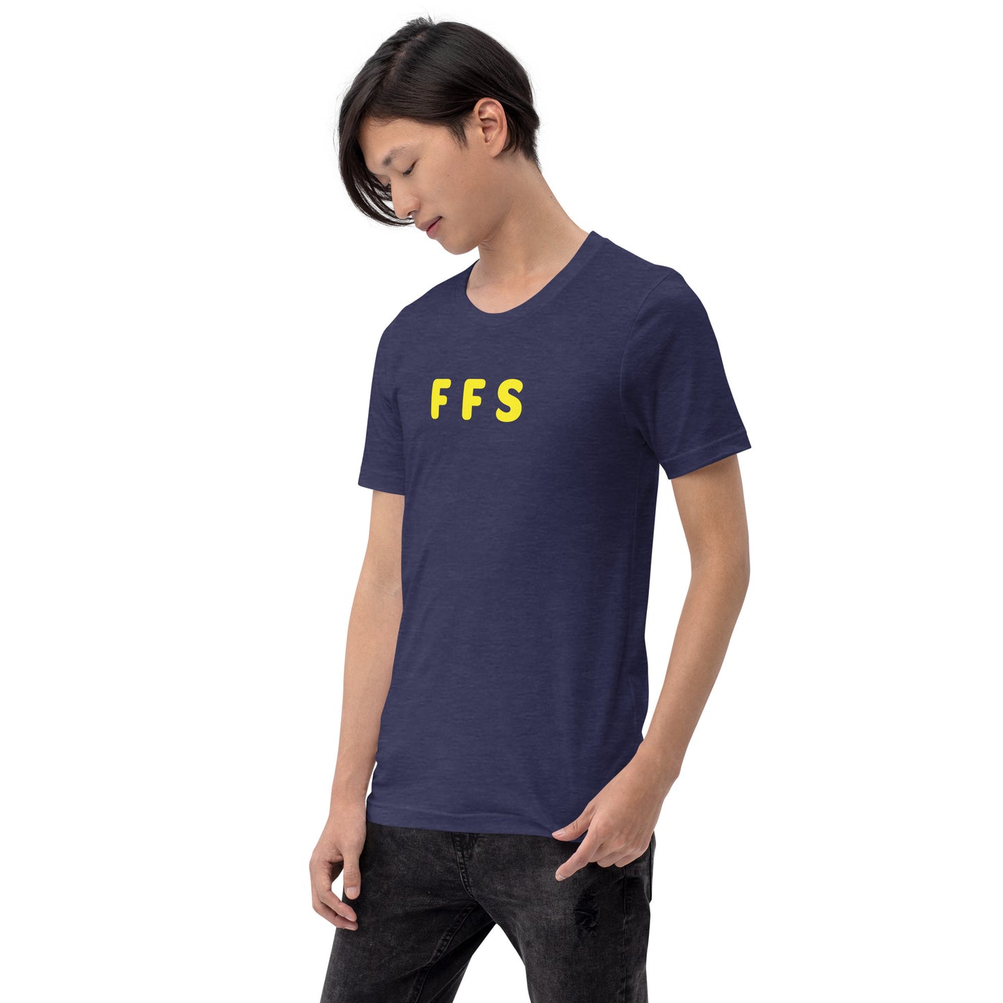 FFS - Yellow Text - Mens T-Shirt