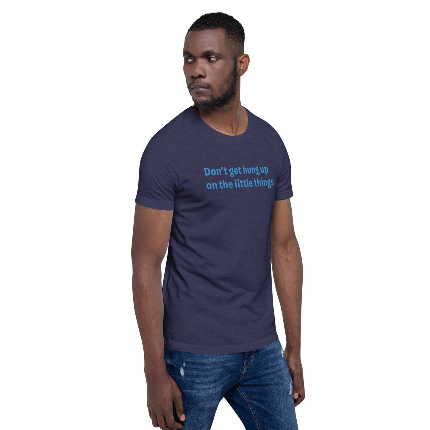 little things - Blue Text - Mens T-Shirt