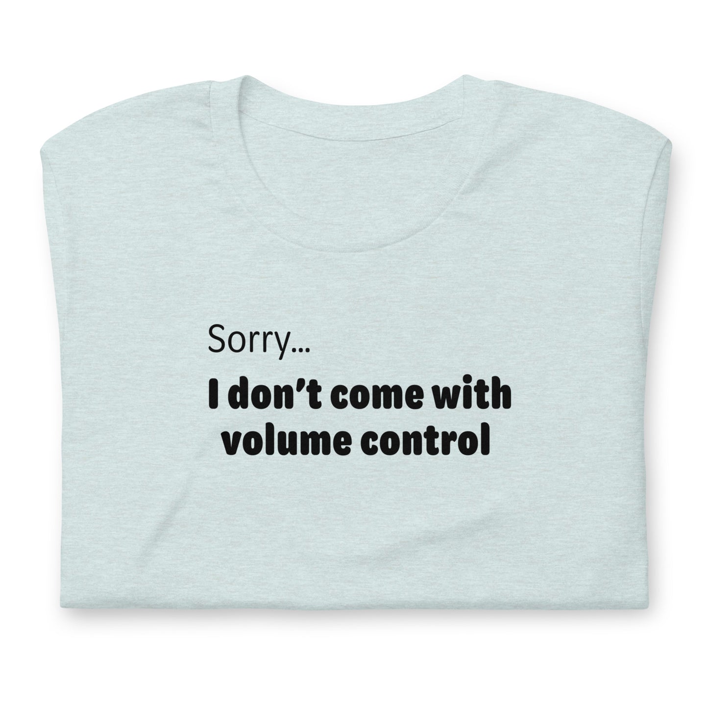 Volume control - Black Text - Womens T-Shirt