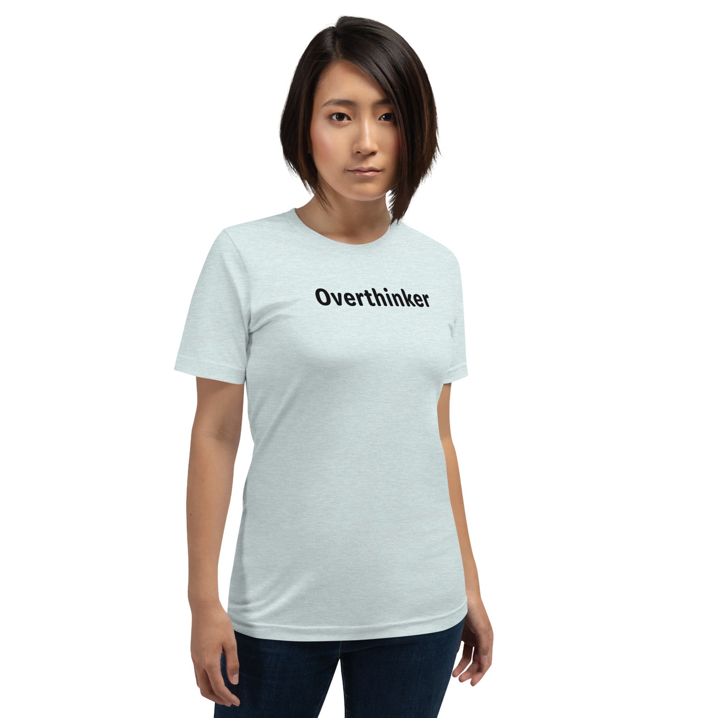 Overthinker - Black Text - Womens T-Shirt