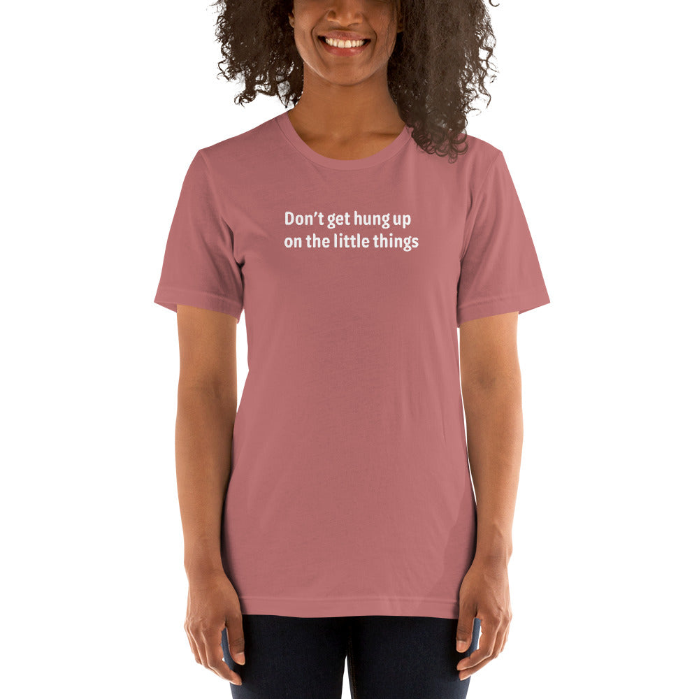 Little things - White Text - Womens T-Shirt