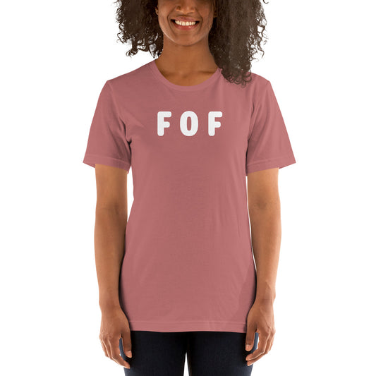 FOF - White Text - Womens T-Shirt