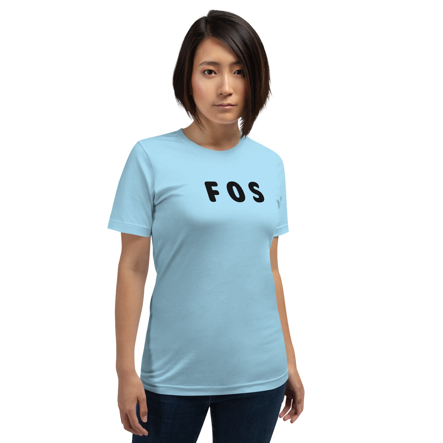 FOS - Black Text - Womens T-Shirt