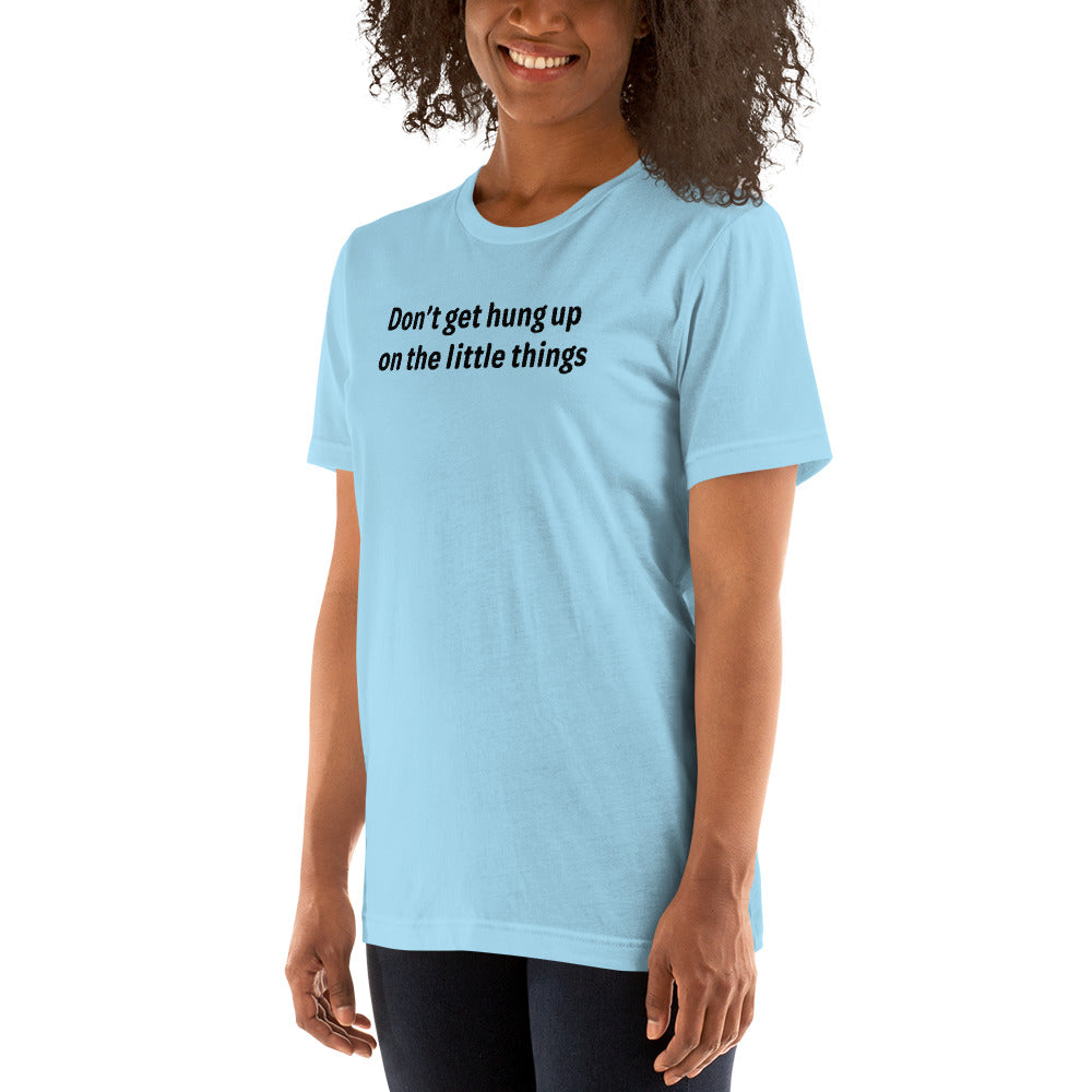 Little things - Black Text - Womens T-Shirt