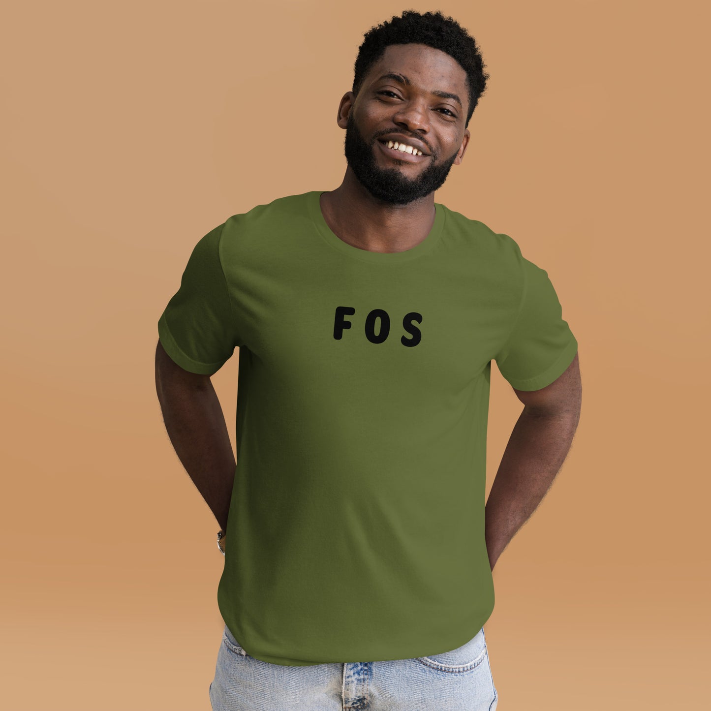 FOS - Black Text - Mens T-Shirt