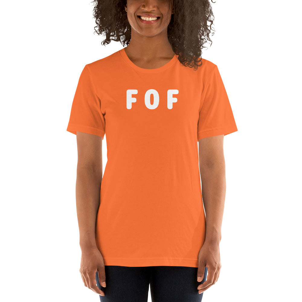 FOF - White Text - Womens T-Shirt